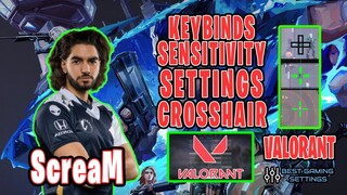 ScreaM Valorant Settings Sensitivity Keybinds Crosshair and Setup 2021