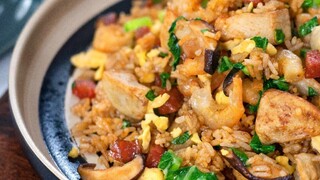 Mencoba nasi goreng yang dibuat dengan ubi jalar—versi terbaru yang pasti belum pernah kamu coba! [N