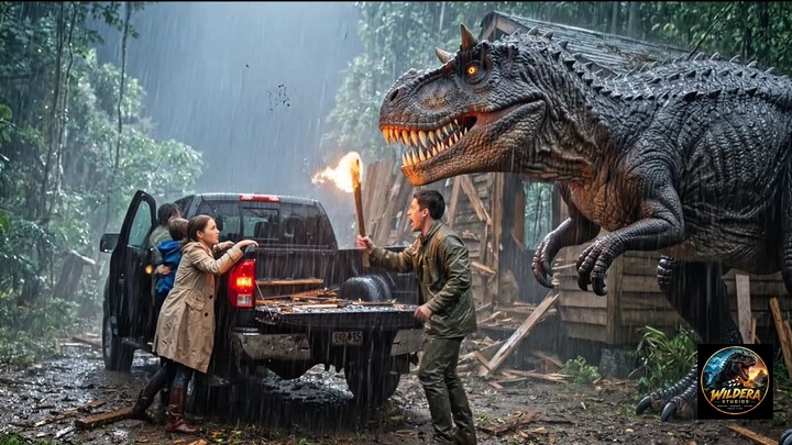 A TERRIFYING DINOSAUR MONSTER ATTACKS A FAMILY! 🦖🔥 | The Monster in the Dark | AI Movie