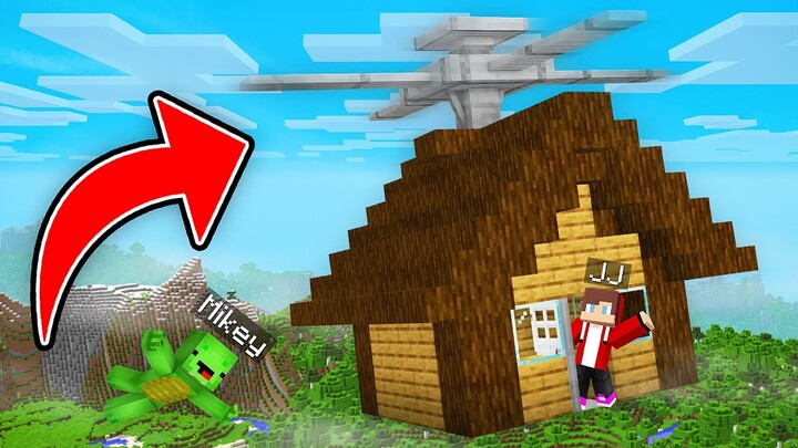Mikey and JJ Survive Inside the HELICOPTER HOUSE in Minecraft (Maizen)