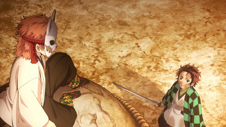 『锖兔上在线』Does 锖兔 also feel that Tanjiro is somewhat similar to his old friend?