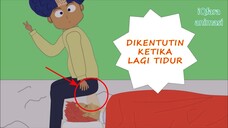 usilin orang yang lagi tidur - animasi lucu