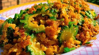 khổ qua sào trứng.khổ qua khô tương hàn quốc.mónchay.
