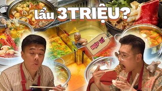 Lẩu bò Wagyu 3000k nhưng chúng tôi thấy không ngon | Lẩu 45k vs. Lẩu 3000k | Hợp Ví