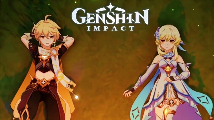 Aether & Lumine Reunited Cutscene - Genshin Impact Xianyun Story Quest