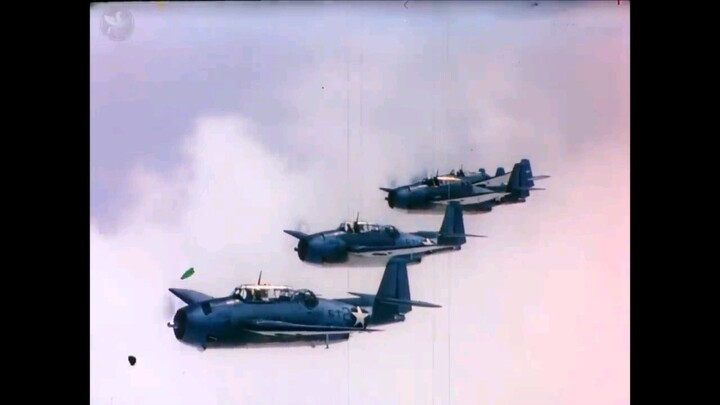 WWII IN COLOR_ Inside The Pacific Air War _ Carriers Operations [Restored Footage]