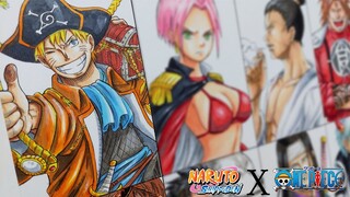 Drawing Naruto as a Pirates | Naruto X One Piece | ナルト X ワンピース | Part 1