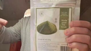 ASMR Matcha Milk BUBBLE TEA (Boba) Chewing & Drinking Sounds + Spoon Licking