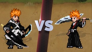 Zanyue baru dan lama! Zanyue Kurosaki Ichigo dengan dua pedang VS Seni Sempurna Zanyue Ichigo! [muge