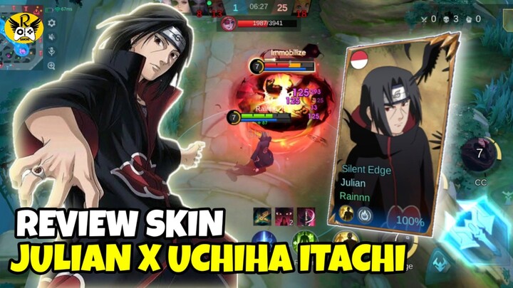 Skin Julian Uchiha Itachi Efeknya Keren Banget - Skin Collab Mlbb X Naruto Part 2
