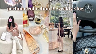 vlog 🤍 perfume collection, Dior beauty shopping & unboxing, pamper day ✨🛍 haul 💫 philippines