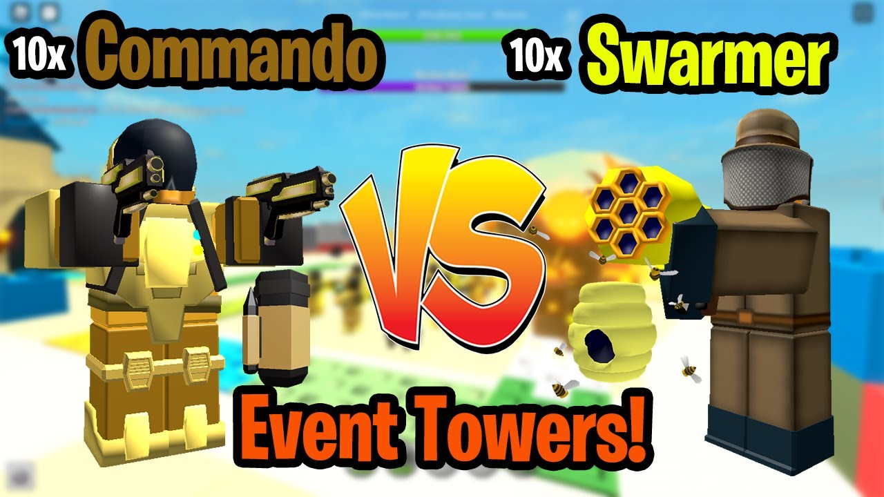 10 Commando vs 10 Swarmer BATTLE OF EVENT TOWERS!