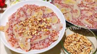 Chuối Xào Dừa làm theo cách này vừa ăn ngon mà còn đẹp mắt- Dessert with banana