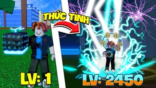 Blox Fruit - Thử Thách Thức Tỉnh Trái Lôi Level 1??? MẠNH NHỨC NÁCH (leve 1 to max in roblox)