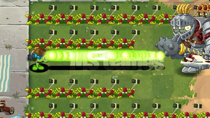 PvZ 2 - 100 Plants vs. Custom Zombies - Highest-Level Plants Battle 2 Sentry Giant Zombies