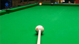 Three consecutive shots hitting the pocket