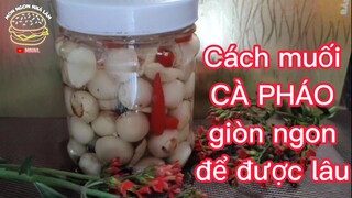 Cách làm món CÀ PHÁO trắng giòn giữ được lâu thật đơn giản #caphao #monngonnhalam