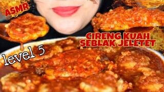 ASMR CIRENG KUAH SEBLAK JELETET MURNI LEVEL 5 || PEDASNYA NOMPOL 😪😪😪 || asmr indonesia