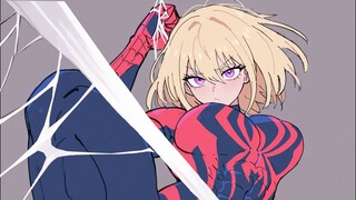 Jika Anda tertawa, Anda harus memakan sutra laba-laba tebal Chuhua Spiderman😋【Meme Band Perempuan】#1