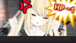 When the vampire gets angry, it's not just the table that gets smashed