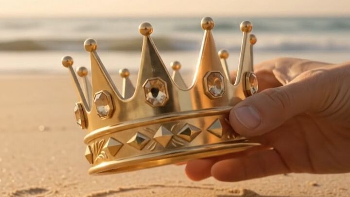 mini gold crown