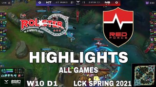 Highlight KT vs NS All Game LCK Mùa Xuân 2021 LCK Spring 2021 KT Rolster vs Nongshim Redforce