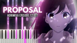 Horimiya Episode 12 OST - "Proposal" [Piano Tutorial]