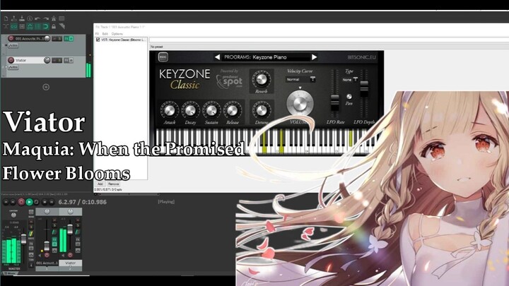 Maquia: When the Promised Flower Blooms - Viator ED (Piano Cover) | DAW Version