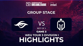 Game 3: Team Secret vs Gaimin Gladiators (Crystallis vs dyrachYO | BO3) | DPC WEU 2022 Tour 3