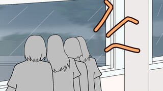 hujan dihari sekolah