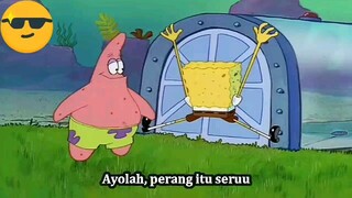 meme spongebob : kata bocil perang itu seru