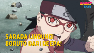 Tim 7 vs Deepa! Momen Munculnya 2 Tomoe di Sharingan Sarada! | Boruto Sub Indo