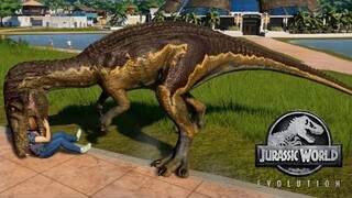 Jurassic World Evolution - Sinoceratops & Baryonyx Breakout & Fight! (1080p 60FPS)
