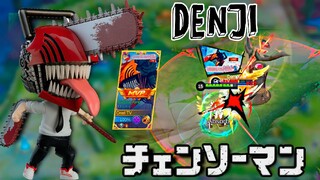 DENJI - CHAINSAW DEVIL SKIN in MLBB is so EPIC!! 😱😱 [ CHAINSAW MAN × MLBB SKIN COLLABORATION ]