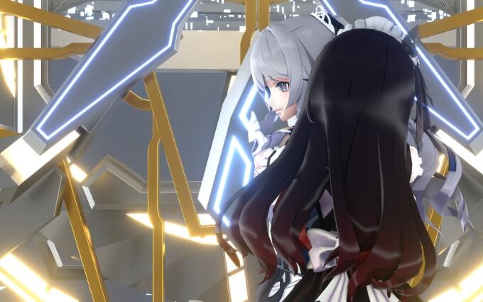 【4K】危险派对 黑希和鸭鸭的危险派对❤