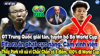 CỰC SỐC: ĐT Trung Quốc tuyên bố Bỏ World Cup bị Fifa Cấm vĩnh viễn..ĐT Việt Nam chắc chắn có 6 điểm