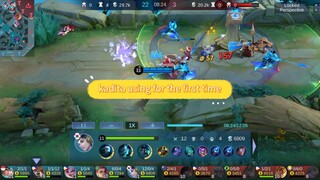 first time using Kadita #mlbb