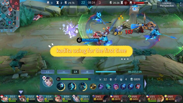 first time using Kadita #mlbb