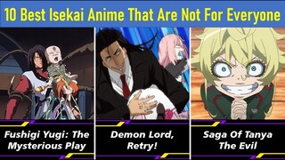 10 Best Isekai Anime That Are Not For Everyone