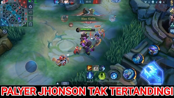 PRO PLAYER JHONSON TAK TERTANDINGI