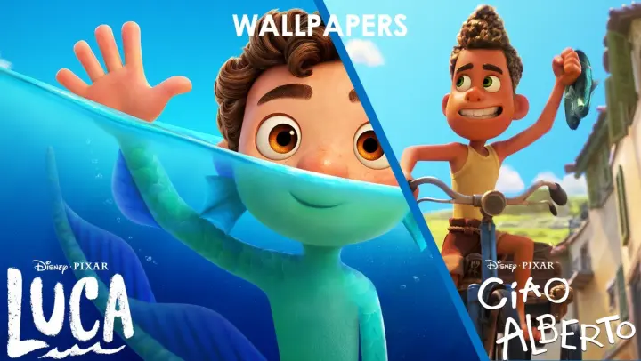 Disney and Pixar's Luca & Ciao Alberto | Pixar Wallpapers on Disney+: Franchise Collection