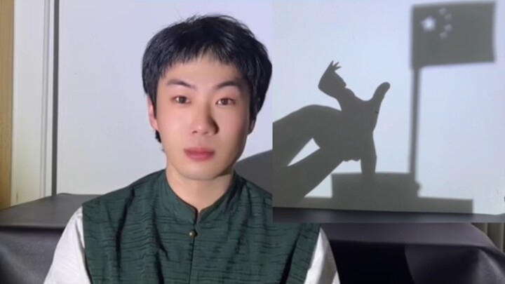 I use shadow puppets to play the Chinese Olympic champion. Come on, China! | Jinyi Shadow Poems