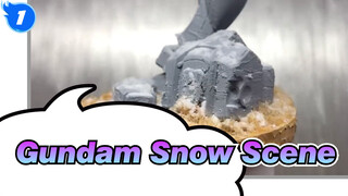 [Gundam] Snow Scene Ruins| HG Yuanzu Gundam| Scene| Model_1