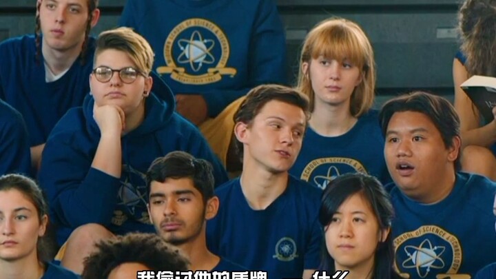 Captain America appeared on TV, and Peter proudly bragged to his classmates: “I once stole his shiel