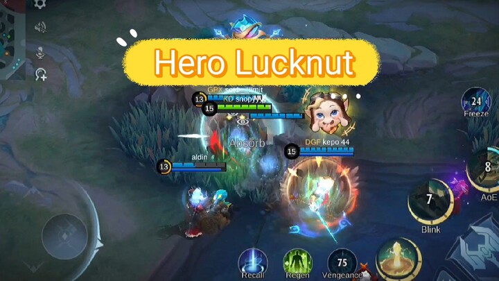 Ini hero pake spell vengence + item blood wings sih broken parah