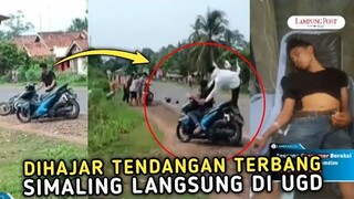 BABAK BELUR !! Maling Motor Dapat Tendangan Memutar Langsung Dikirim Kerumah Sakit