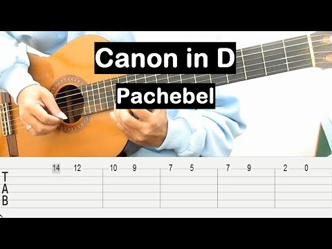 Canon in D Guitar Tutorial (Pachebel) Melody Guitar Tab Guitar Lessons for Beginners