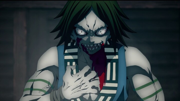 Tanjiro's first encounter with the shrine ghost