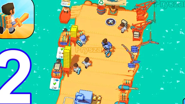 Sea Lords - เกมเพลย์ Walkthrough ตอนที่ 2 War Army Sea Lord Raft Survival Commander (Android iOS)