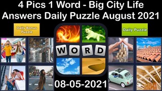 4 Pics 1 Word - Big City Life - 05 August 2021 - Answer Daily Puzzle + Daily Bonus Puzzle